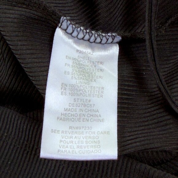 SOLD Almost Famous Black Corset Dress Ribbed Ruched Bodycon Size XL Goth Alt - Picture 6 of 7